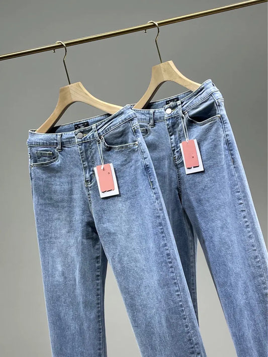Chic Slit High Rise Women's Jeans