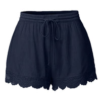 Shorts for Women with Pockets Summer Casual Loose Fit Resort Wear Beach Shorts Trendy 2025 Elastic Waist Shorts Clothes