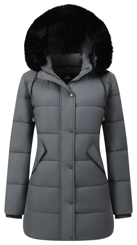 GOLDLADY Womens Warm Winter Coat Waterproof Long Puffer Jacket Thickened Down Jacket